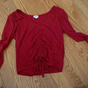 long sleeve cropped shirt from garage